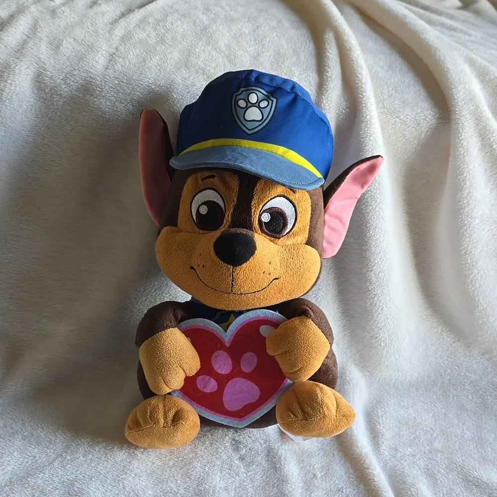Nickelodeon Paw‎ Patrol Chase Stuffed Dog Valentine’s Day Plush 13 inches.
